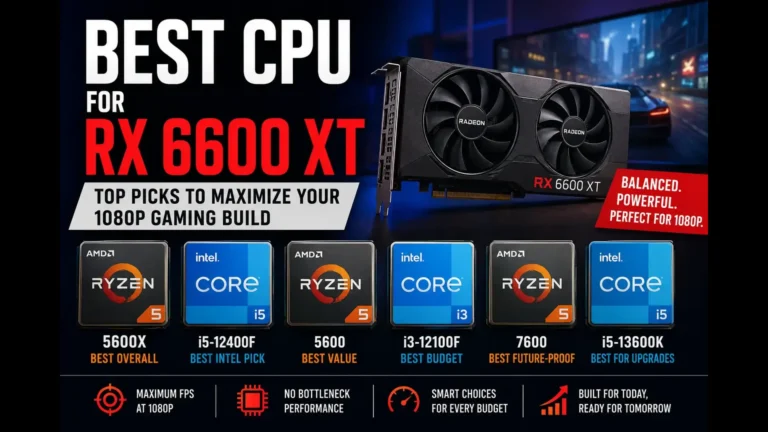 Best CPU For RX 6600 XT
